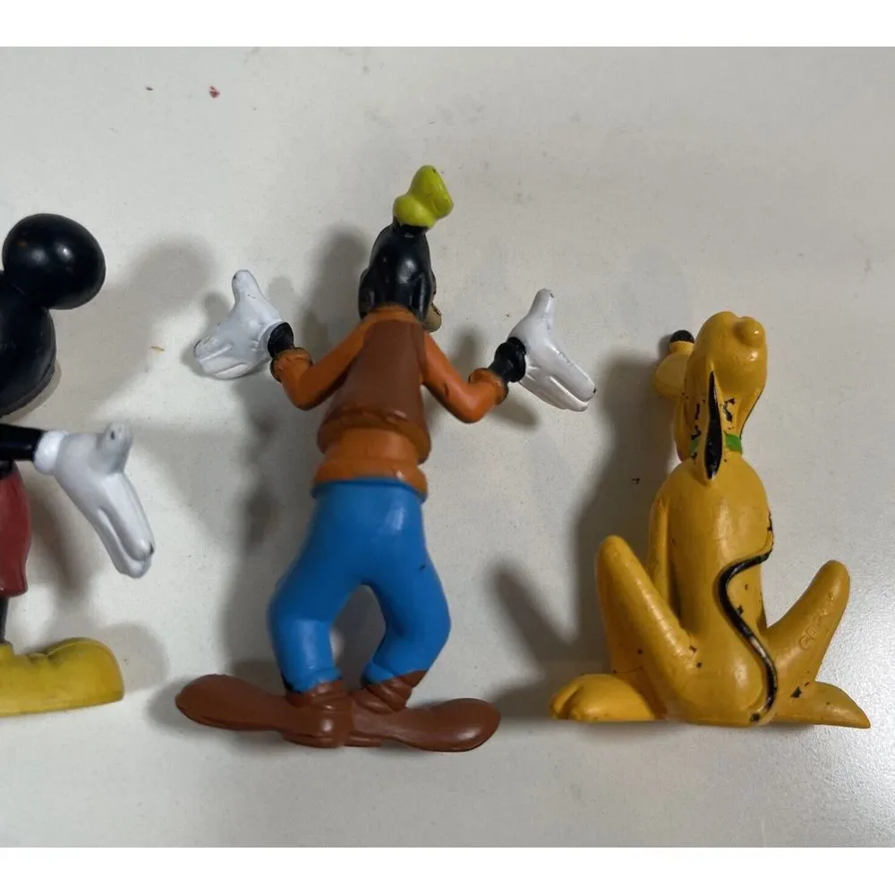Disney Figures Mickey Minnie‎ Donald Daisy Pluto Toy Cake Topper Lot Collectible
